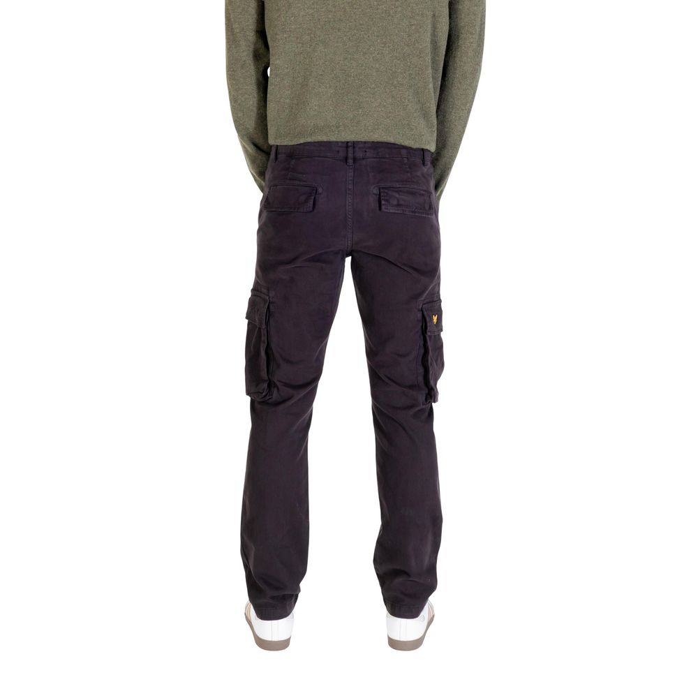 Lyle & Scott Black Cotton Cargo Pants | Regal Royce