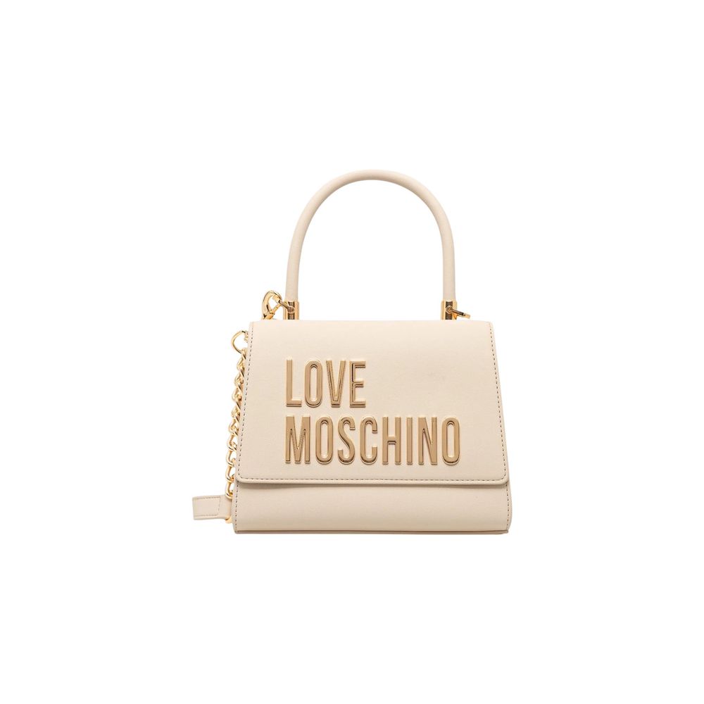 Love Moschino Beige Polyethylene Handbag | Regal Royce