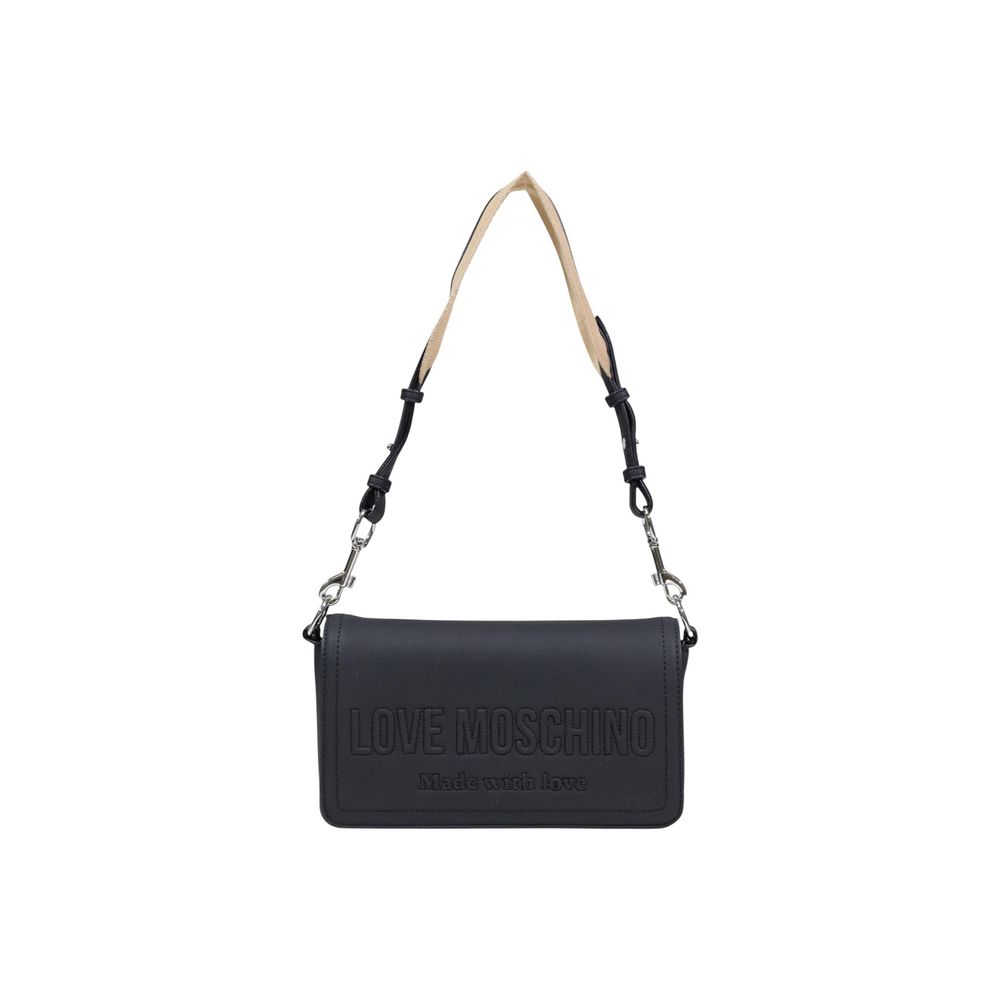 Love Moschino Black Polyethylene Handbag | Regal Royce