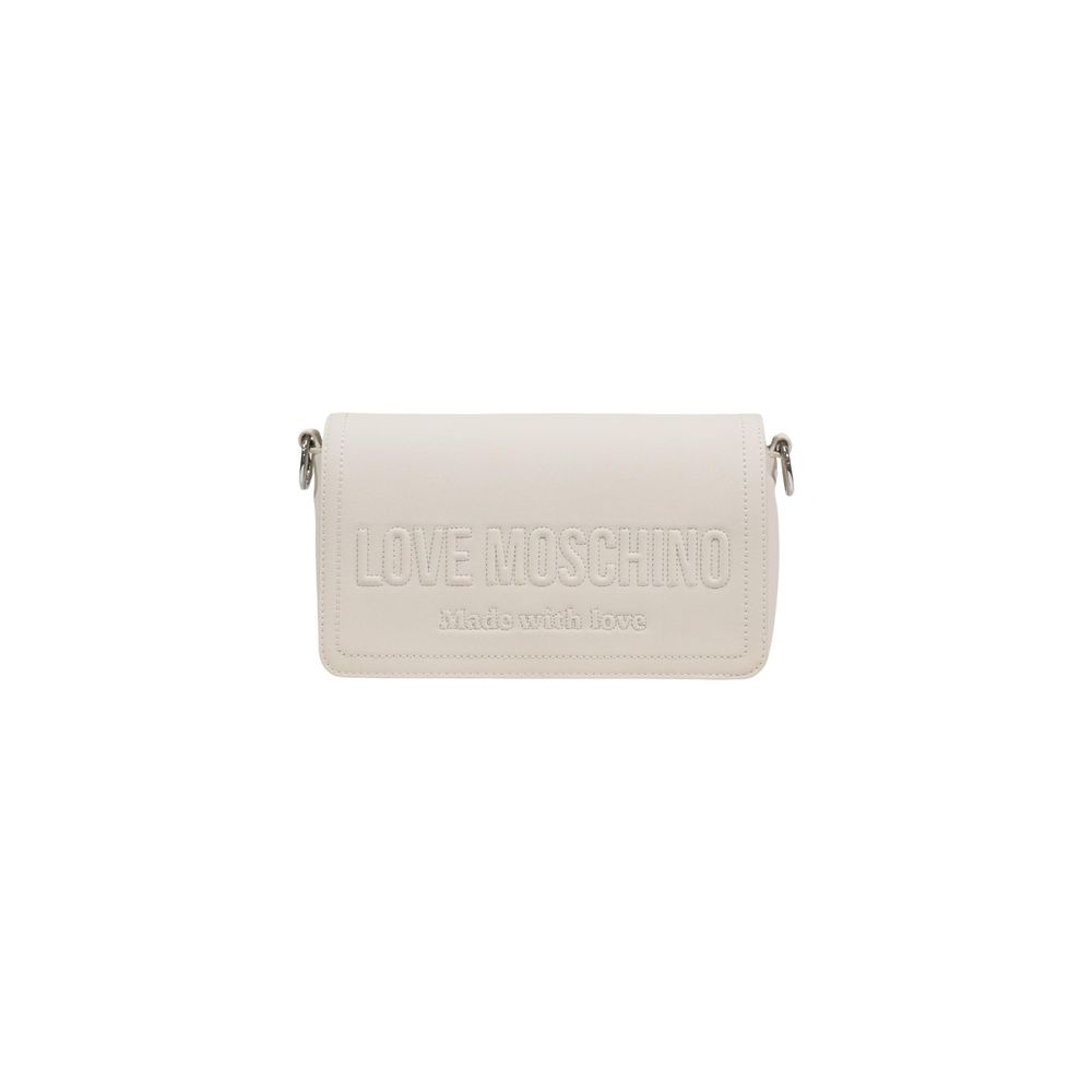 Love Moschino Beige Polyethylene Handbag | Regal Royce