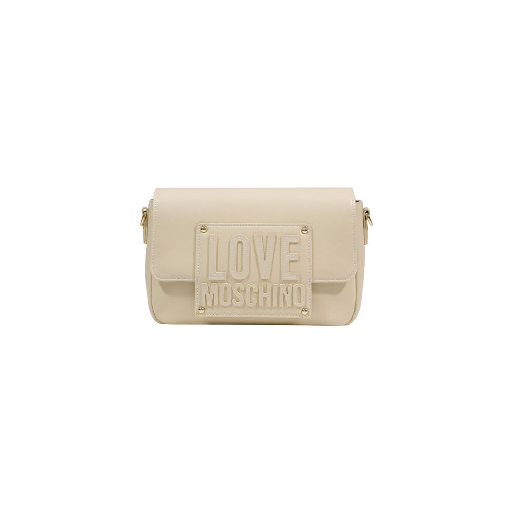 Love Moschino Cream Polyethylene Handbag | Regal Royce