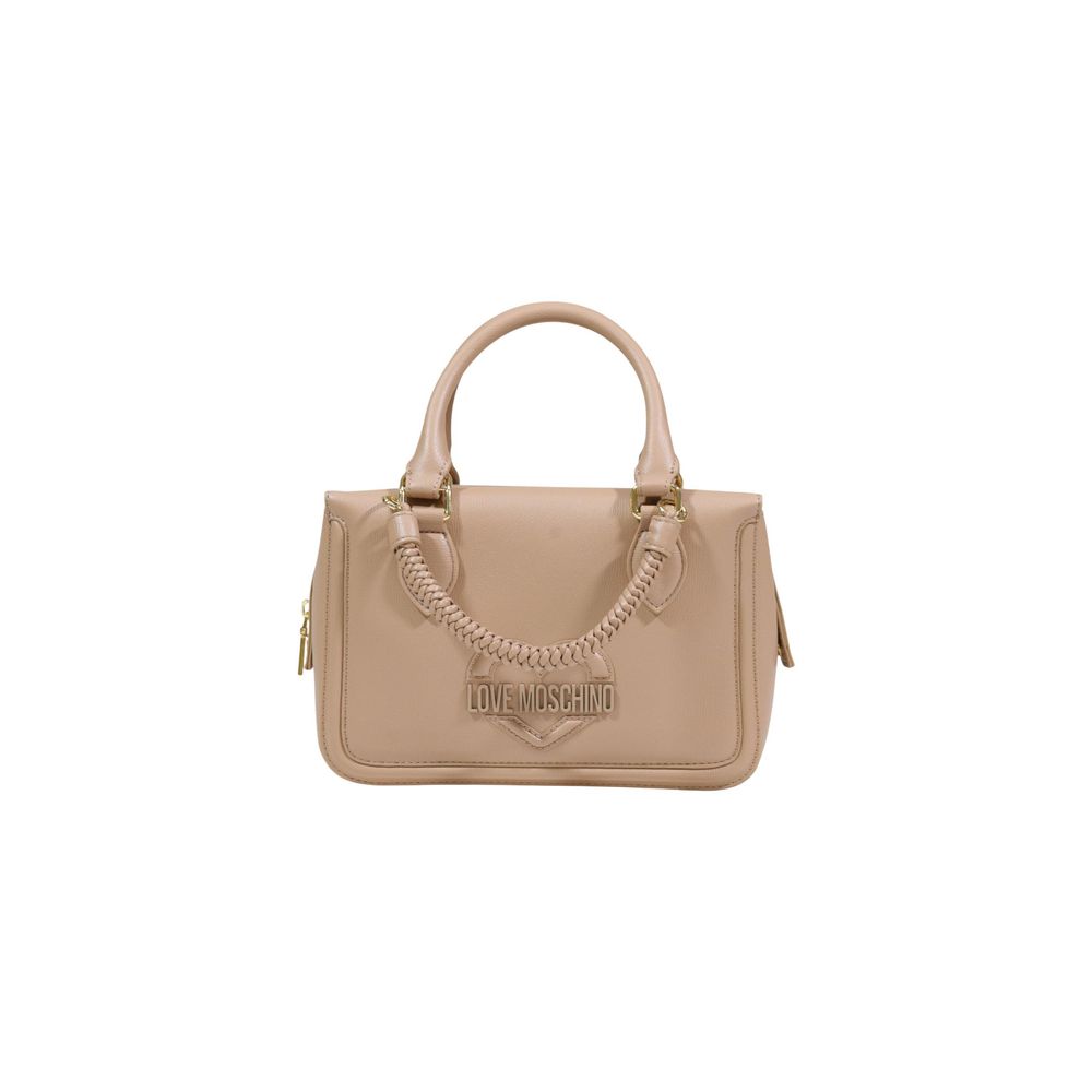 Love Moschino Beige Polyethylene Handbag | Regal Royce