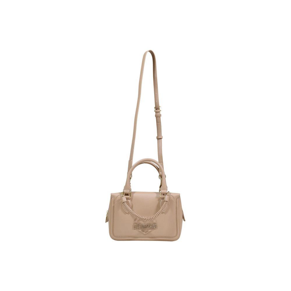 Love Moschino Beige Polyethylene Handbag | Regal Royce