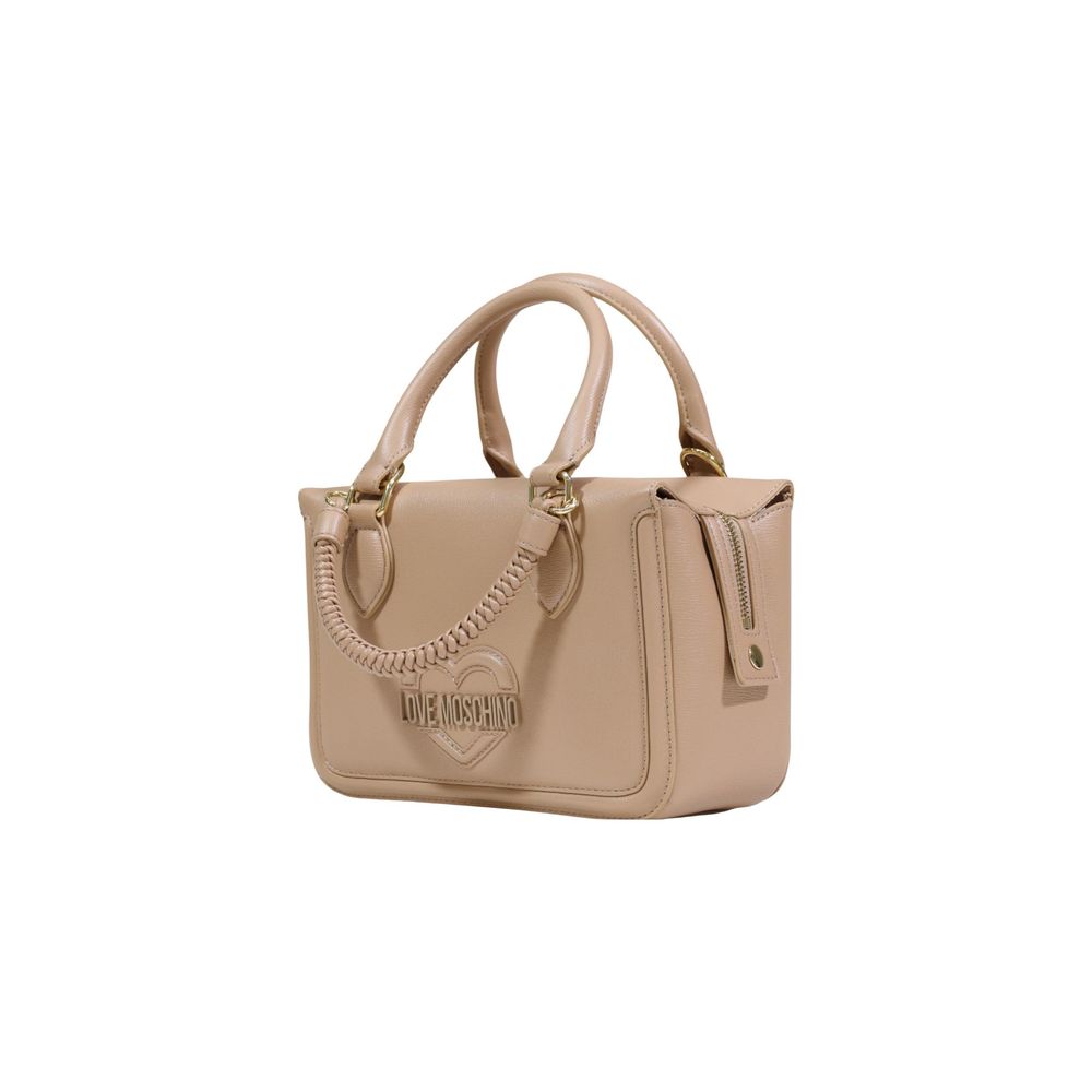 Love Moschino Beige Polyethylene Handbag | Regal Royce
