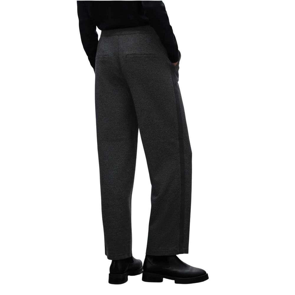 Street One Black Viscose Casual Pants | Regal Royce