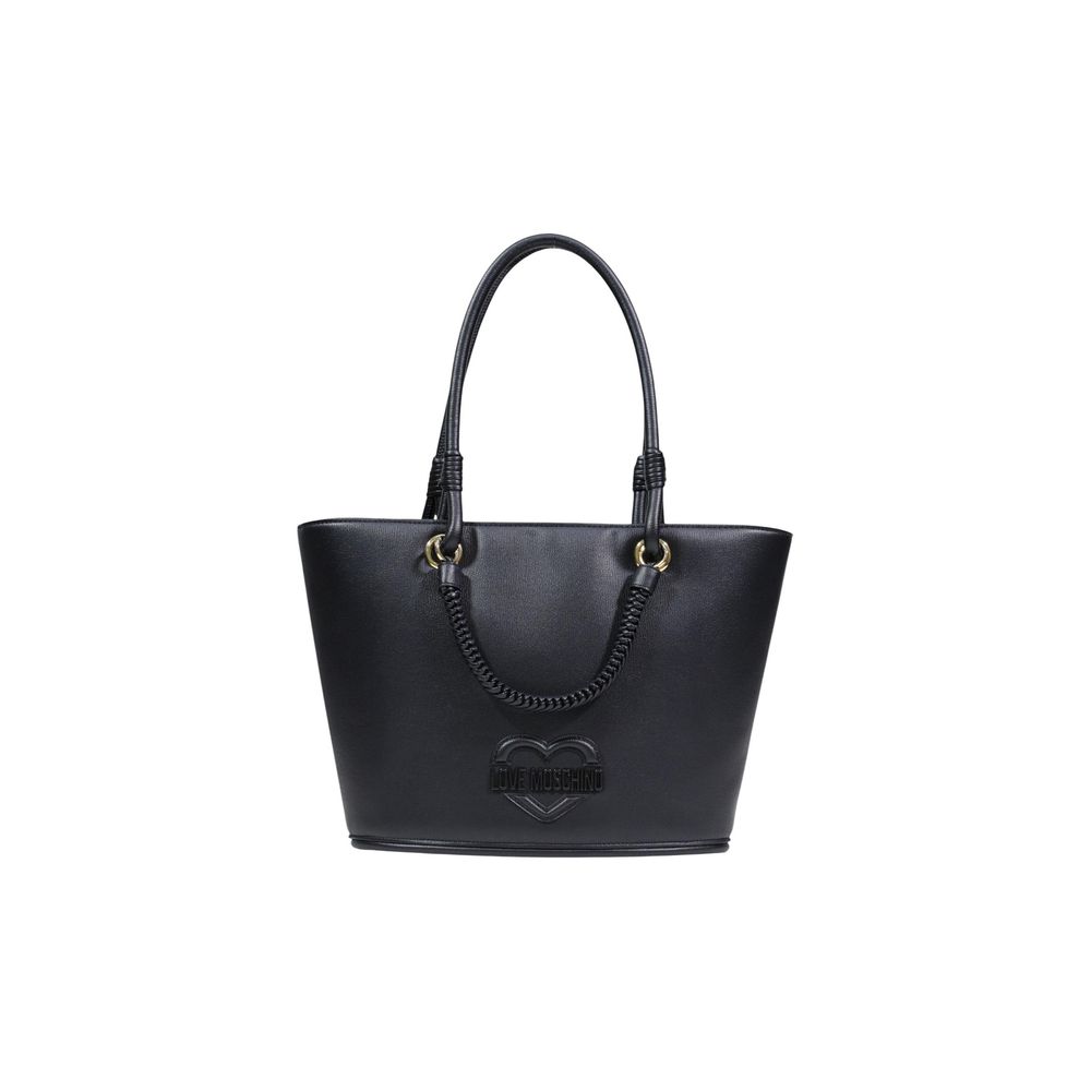Love Moschino Black Polyethylene Handbag | Regal Royce