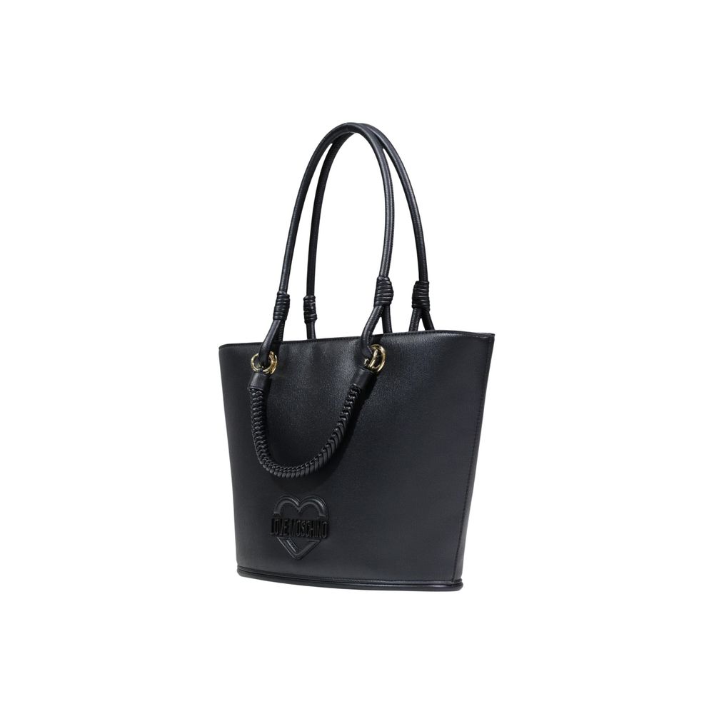 Love Moschino Black Polyethylene Handbag | Regal Royce