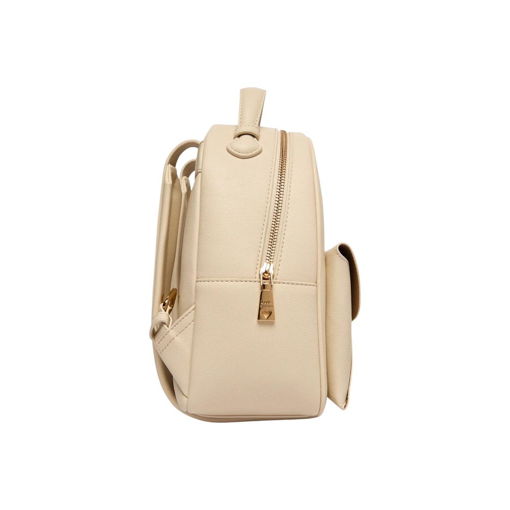 Love Moschino Beige Polyethylene Backpack | Regal Royce
