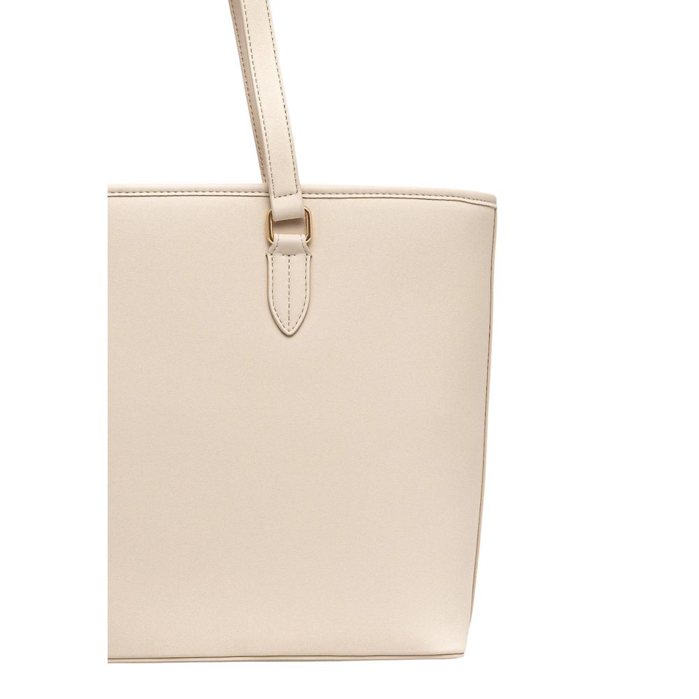 Love Moschino Beige Polyethylene Handbag | Regal Royce