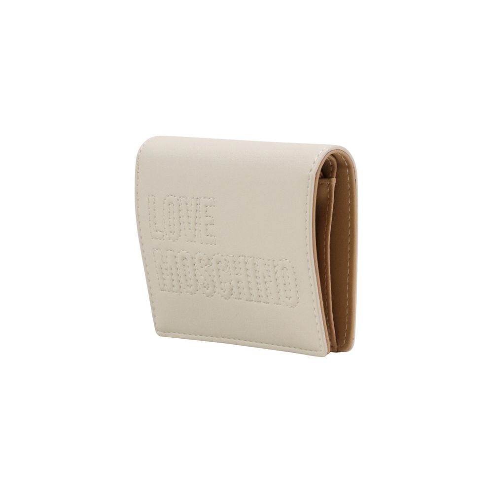Love Moschino Beige Polyethylene Wallet | Regal Royce