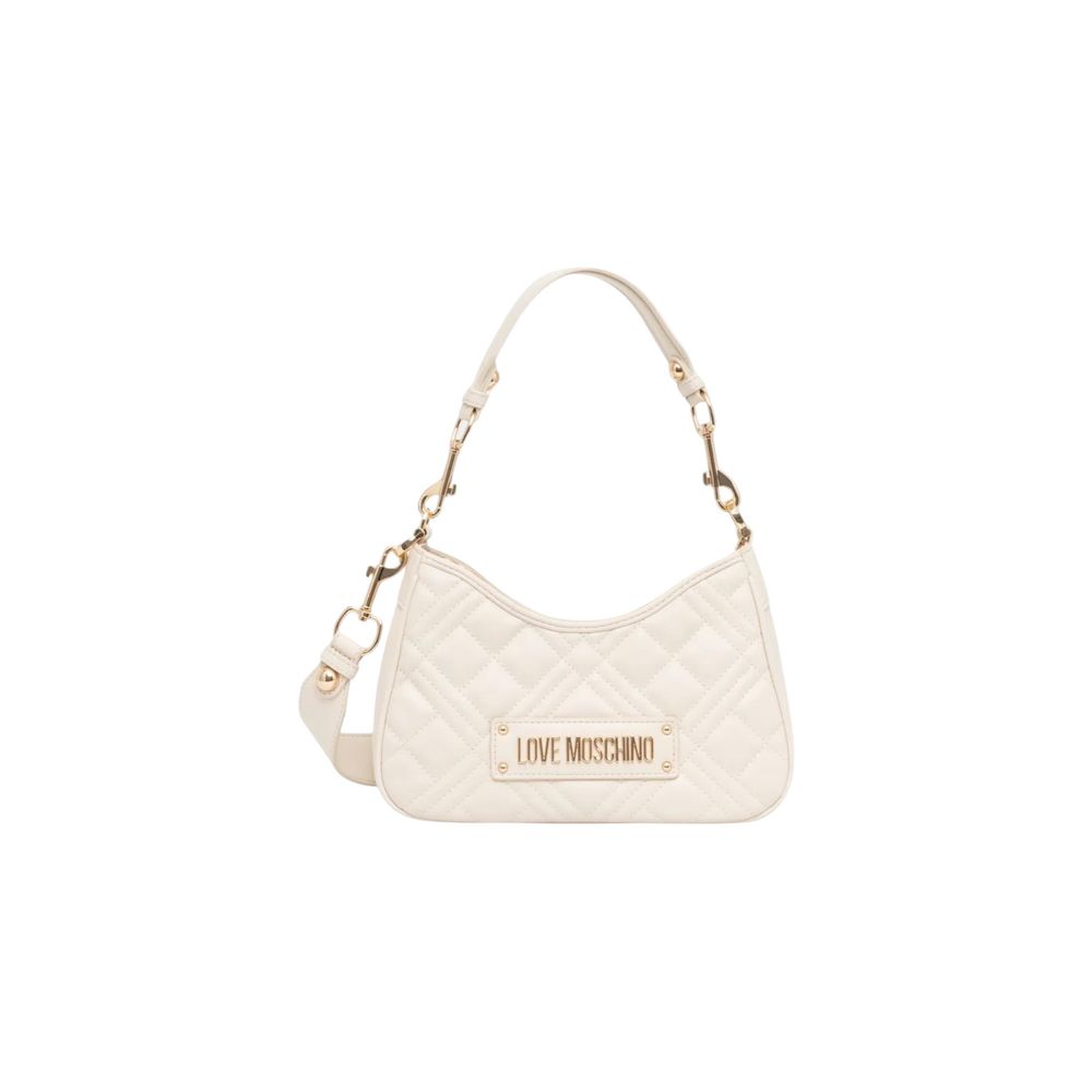 Love Moschino Beige Polyethylene Handbag | Regal Royce