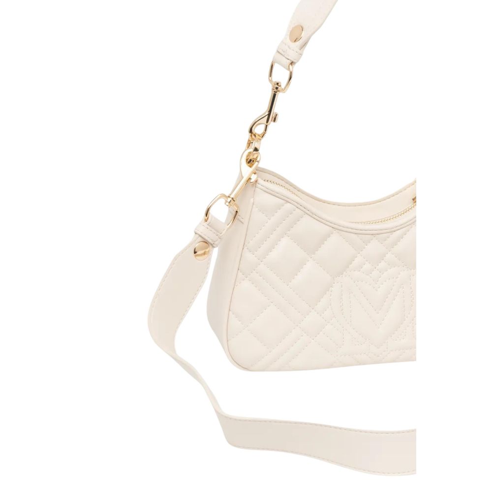 Love Moschino Beige Polyethylene Handbag | Regal Royce