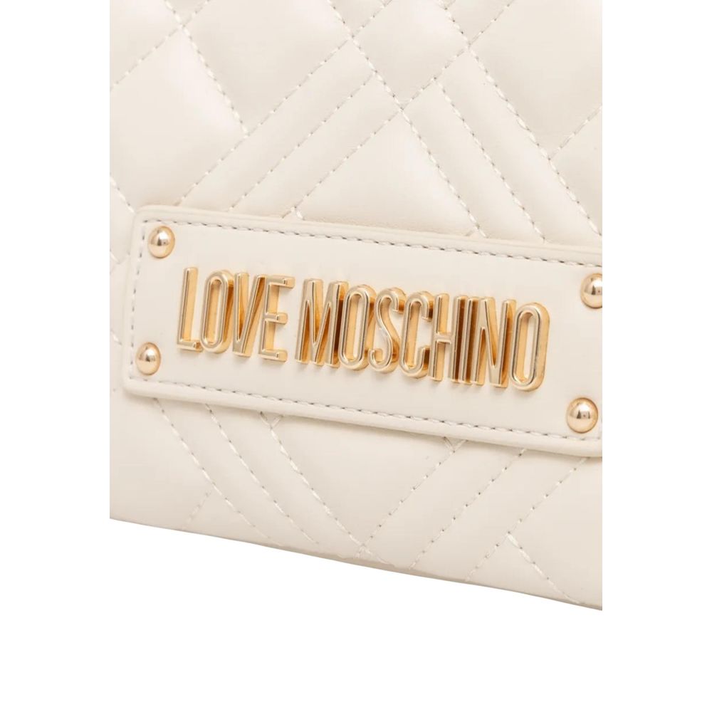 Love Moschino Beige Polyethylene Handbag | Regal Royce