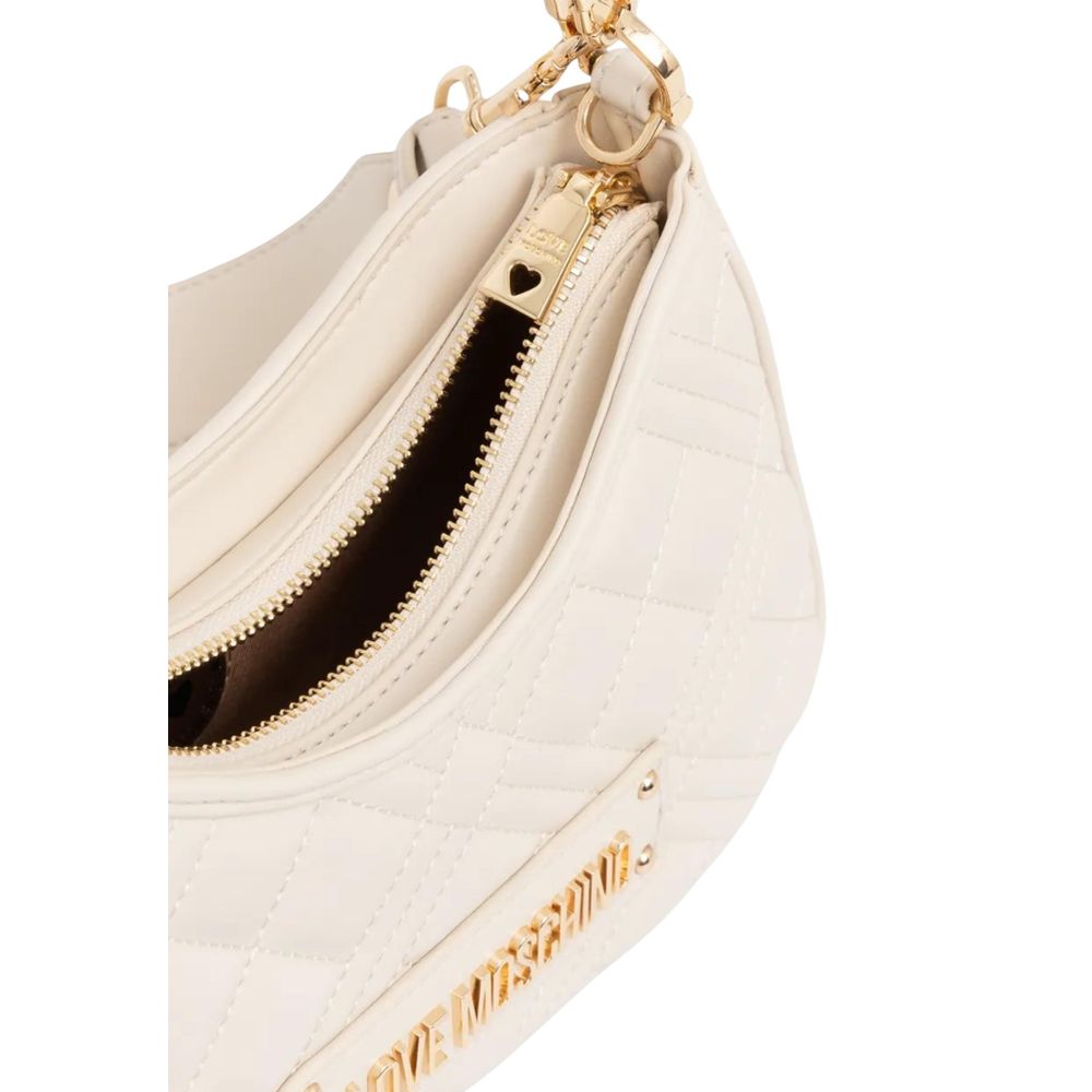 Love Moschino Beige Polyethylene Handbag | Regal Royce