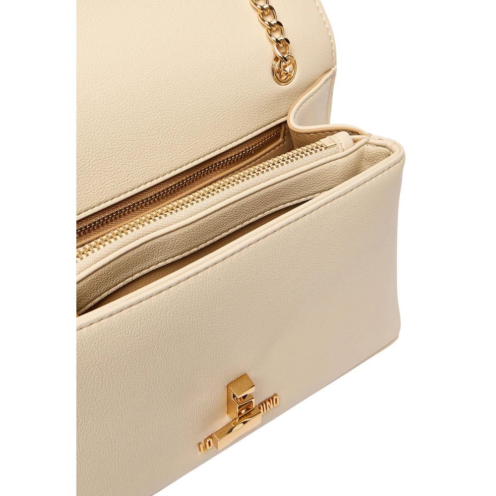 Love Moschino Beige Polyethylene Handbag | Regal Royce