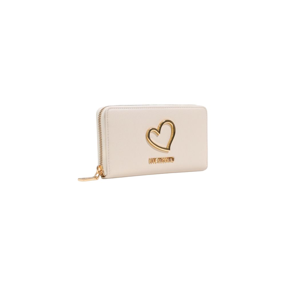 Love Moschino Beige Polyethylene Wallet | Regal Royce