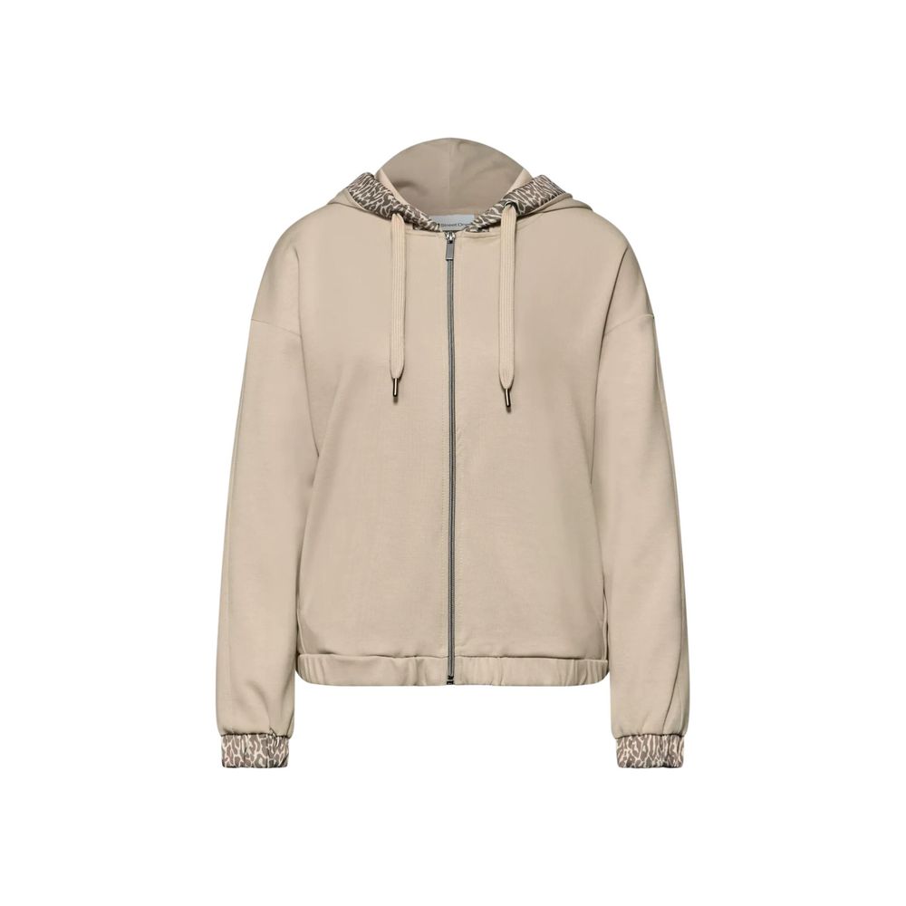 Street One Beige Modal Hoodie | Regal Royce