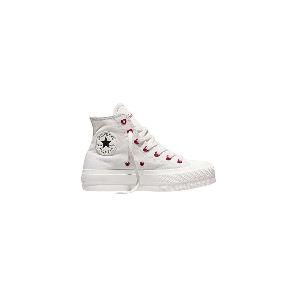 Converse White Fabric Platform Sneakers | Regal Royce