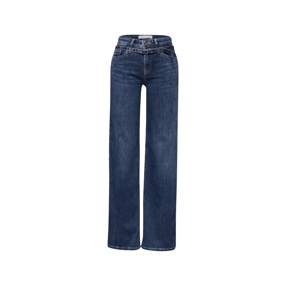 Street One Blue Cotton Relaxed Fit Jeans | Regal Royce