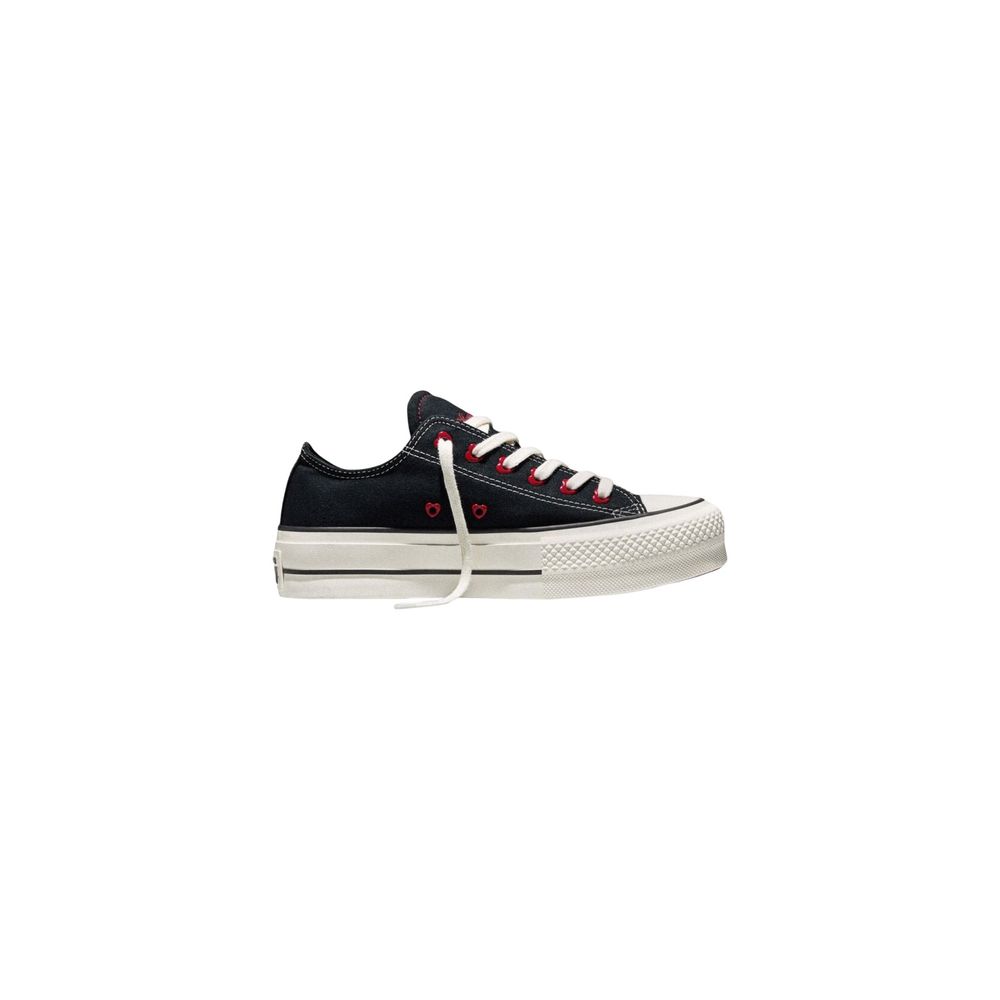 Converse Black Fabric Platform Sneakers | Regal Royce