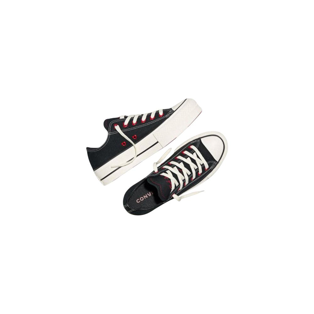 Converse Black Fabric Platform Sneakers | Regal Royce