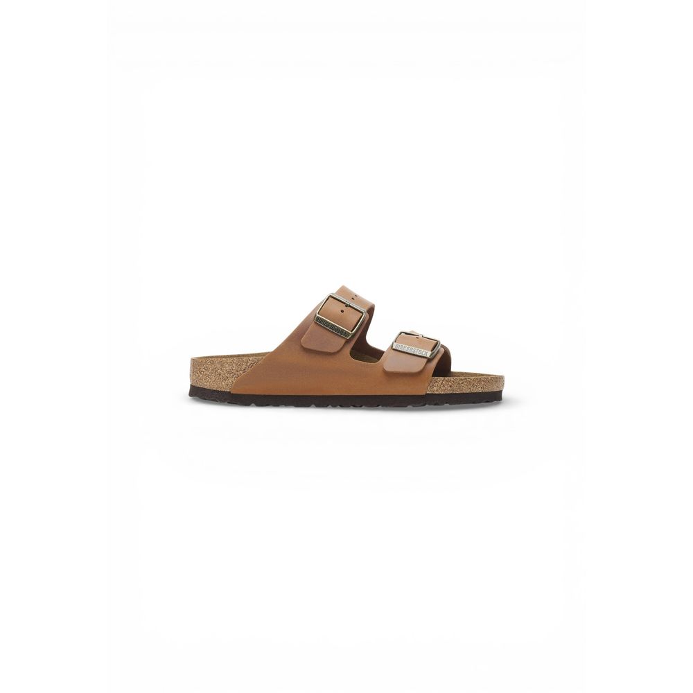Birkenstock Brown Leather Flat Sandals | Regal Royce