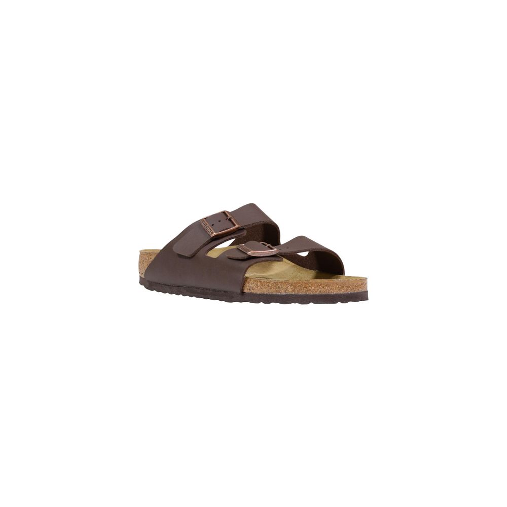 Birkenstock Brown Synthetic Flat Sandals | Regal Royce