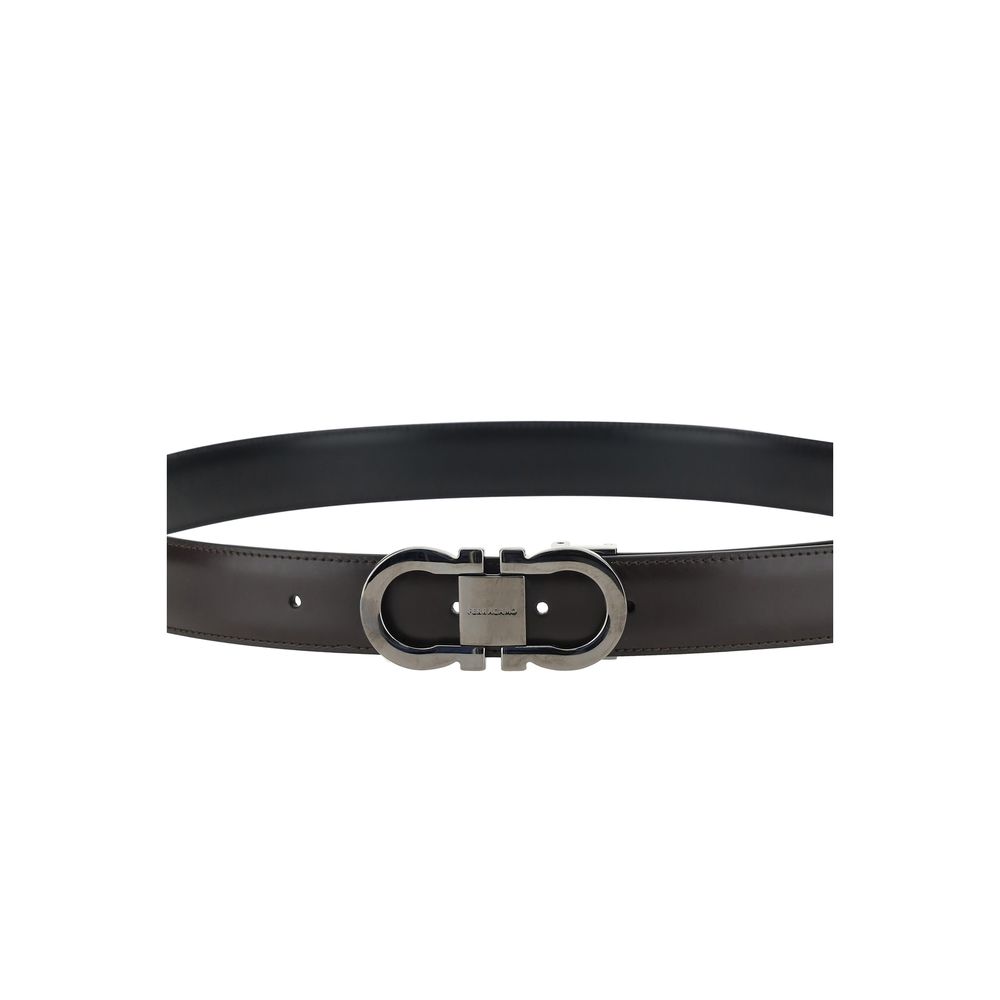Ferragamo Black Calf Leather Bos Taurus Regular Belt | Regal Royce