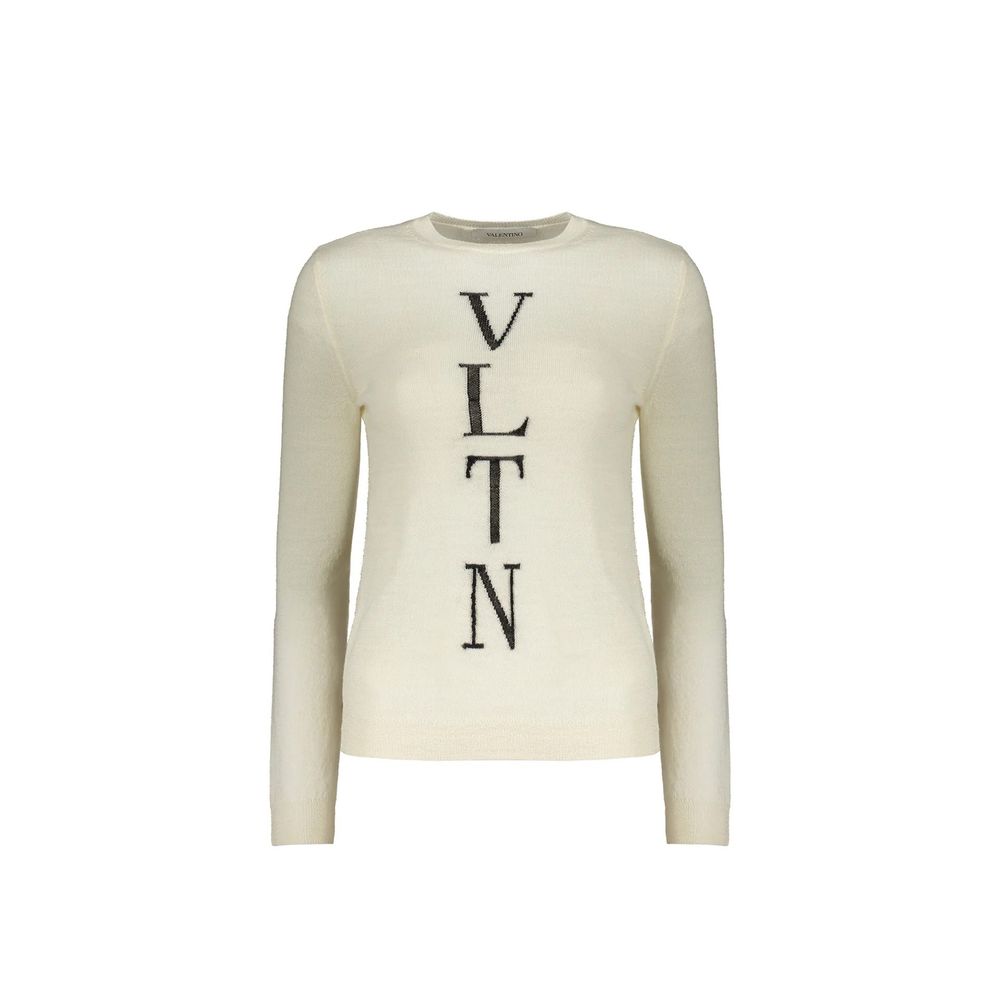 Valentino Beige Virgin Wool Sweatshirt | Regal Royce