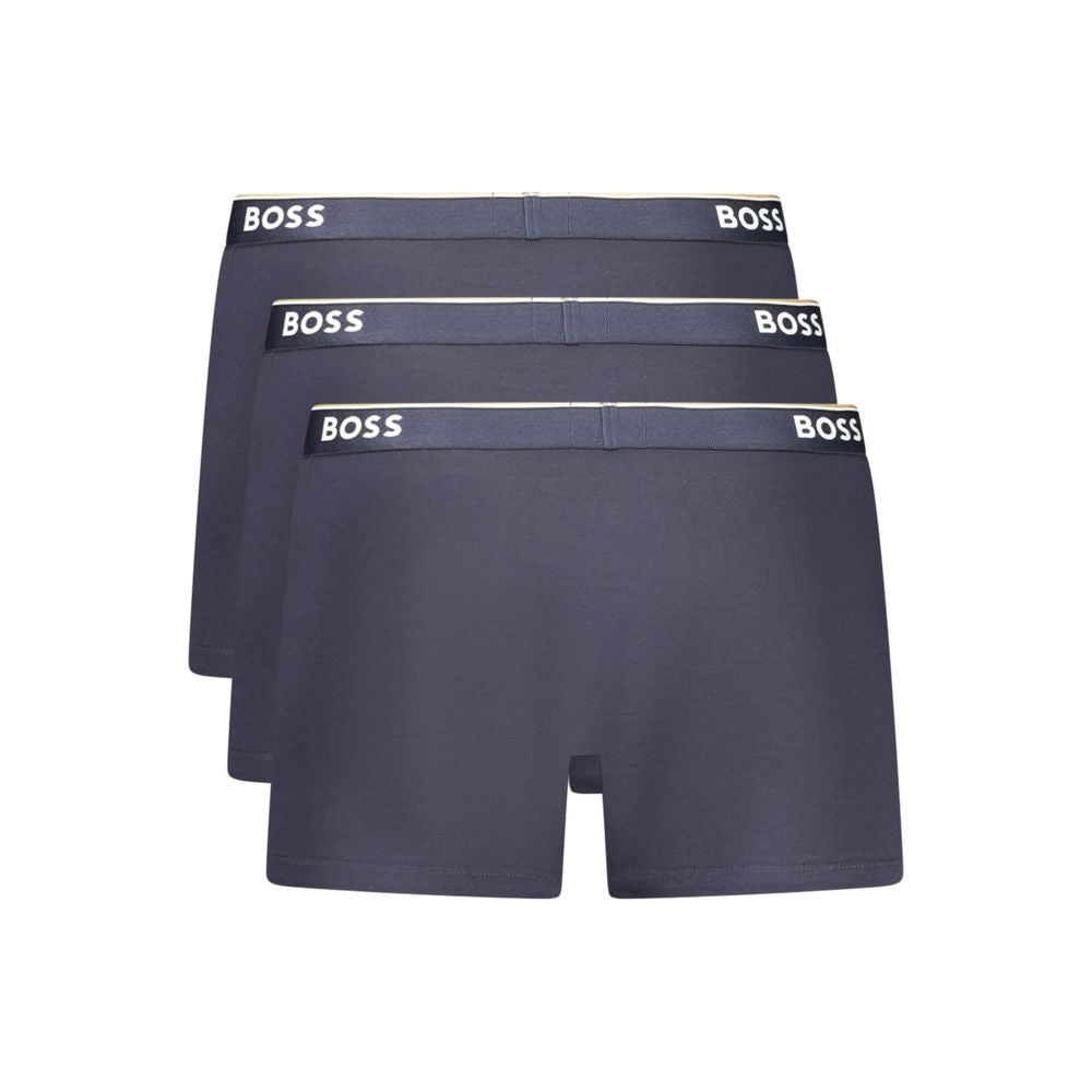 Hugo Boss Blue Cotton Men Boxer Short | Regal Royce