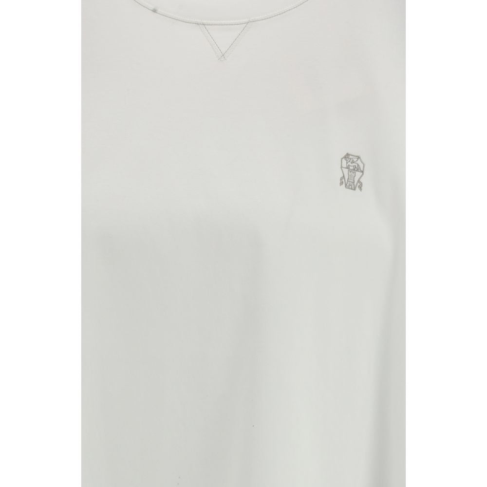 Brunello Cucinelli White Cotton T-Shirt | Regal Royce