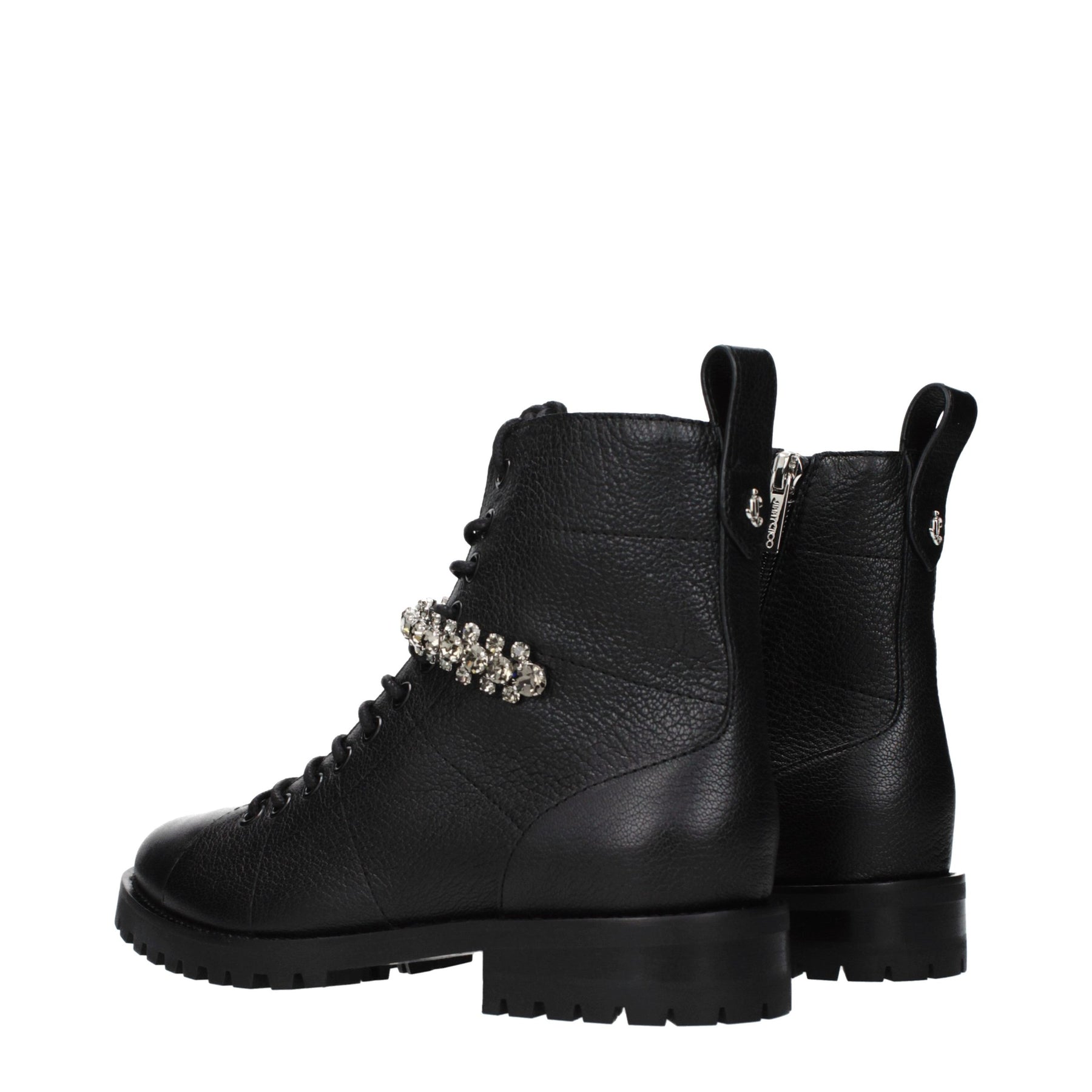 Jimmy Choo Black Leather Ankle Boots | Regal Royce