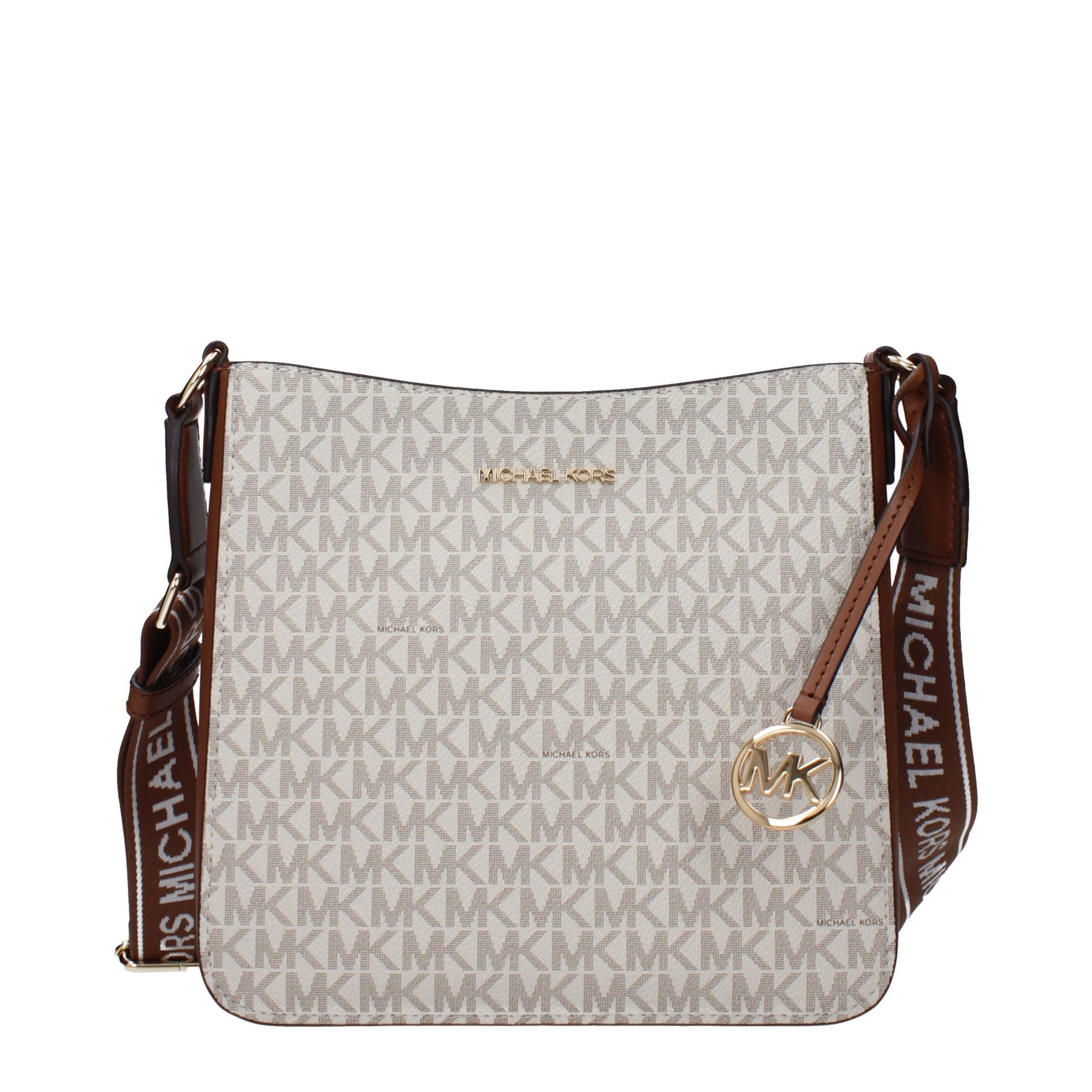 Michael Kors Beige Fabric Crossbody Bag | Regal Royce