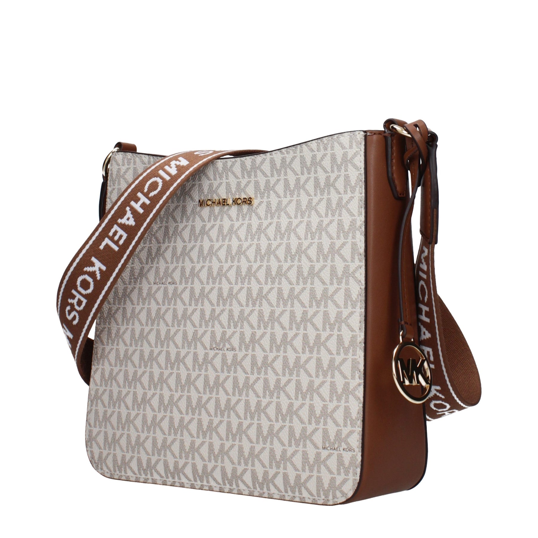 Michael Kors Beige Fabric Crossbody Bag | Regal Royce