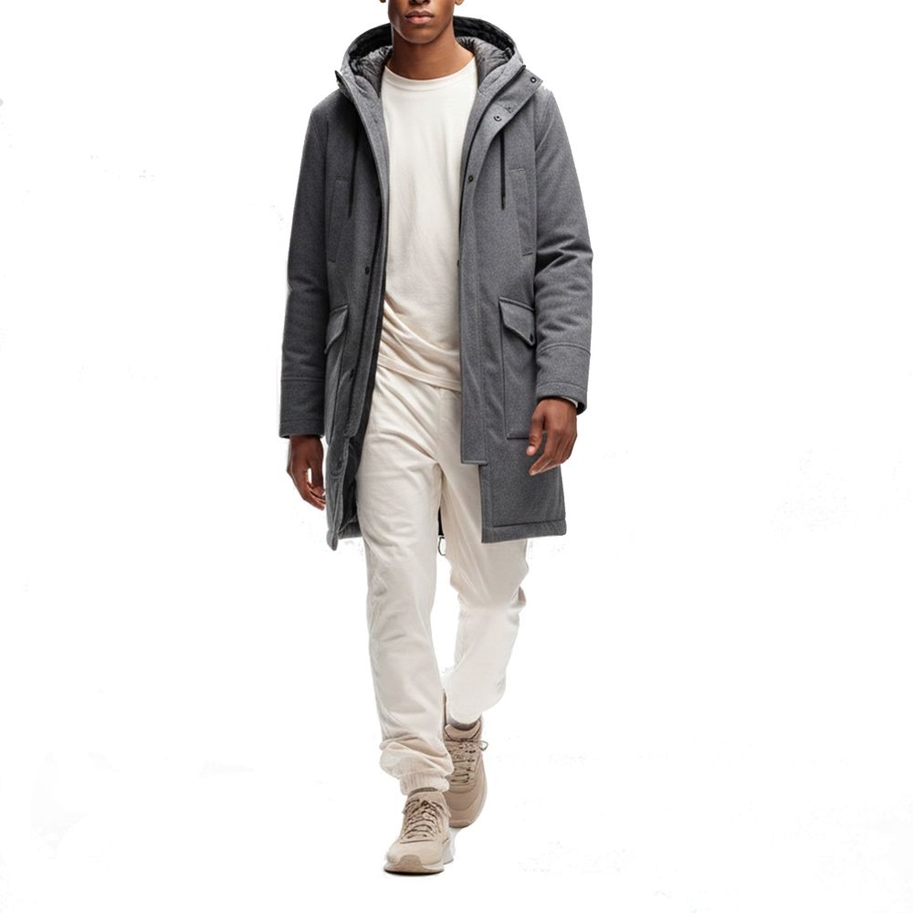 Herno Gray Cashmere Coat | Regal Royce