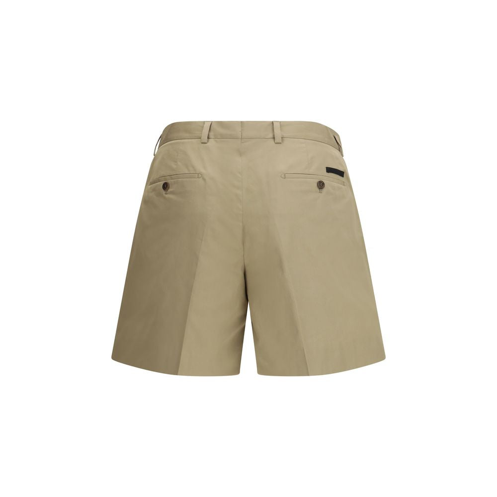 Prada Beige Cotton Bermuda Shorts | Regal Royce