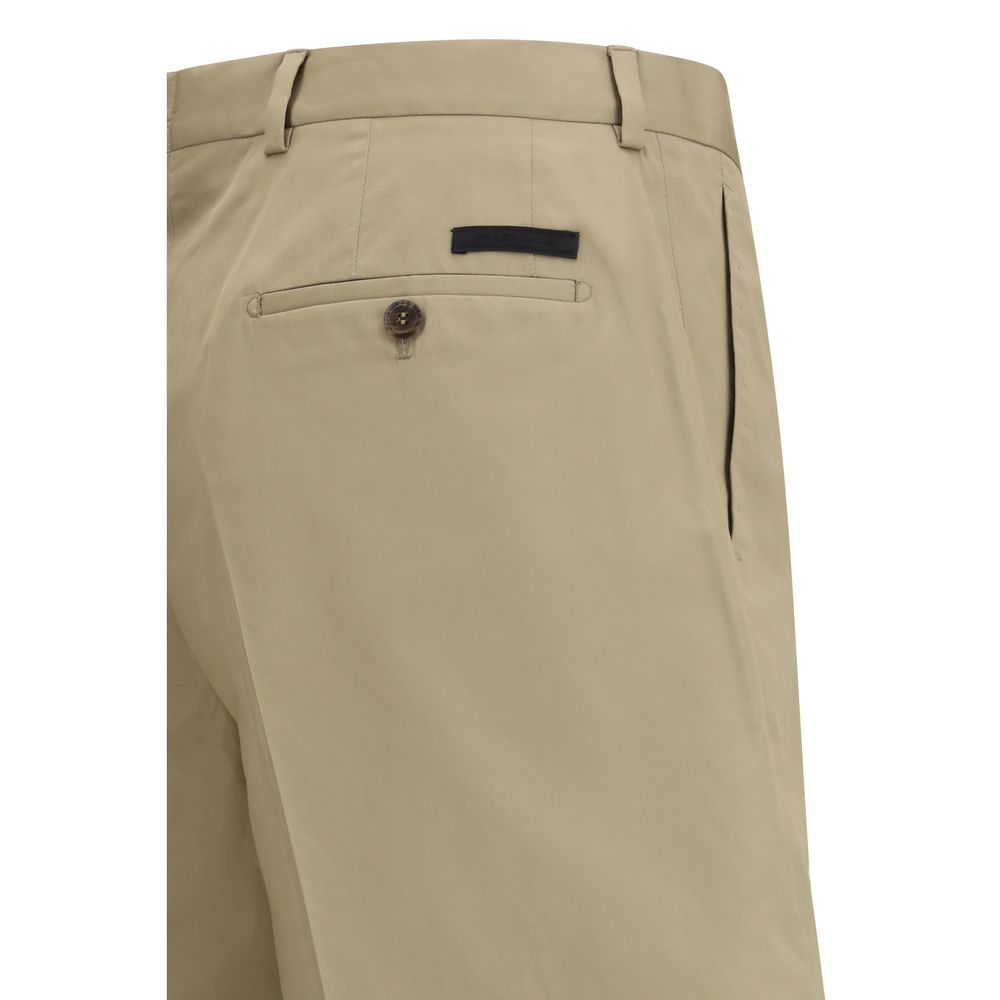 Prada Beige Cotton Bermuda Shorts | Regal Royce