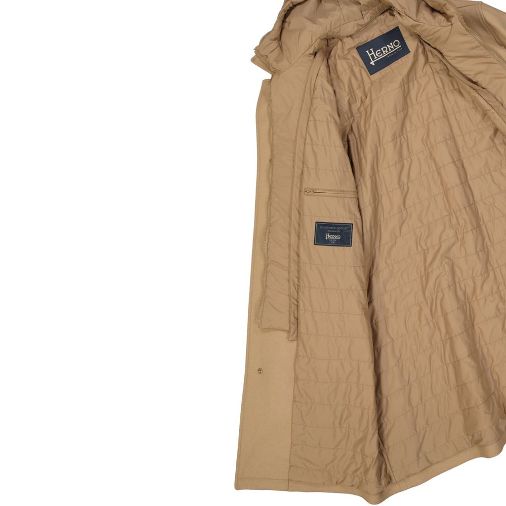 Herno Brown Polyamide Coat | Regal Royce