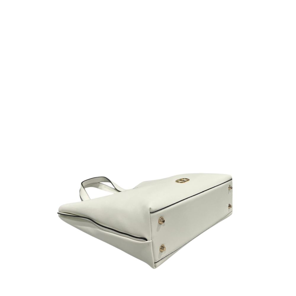 Twinset White PU Women Handbag | Regal Royce