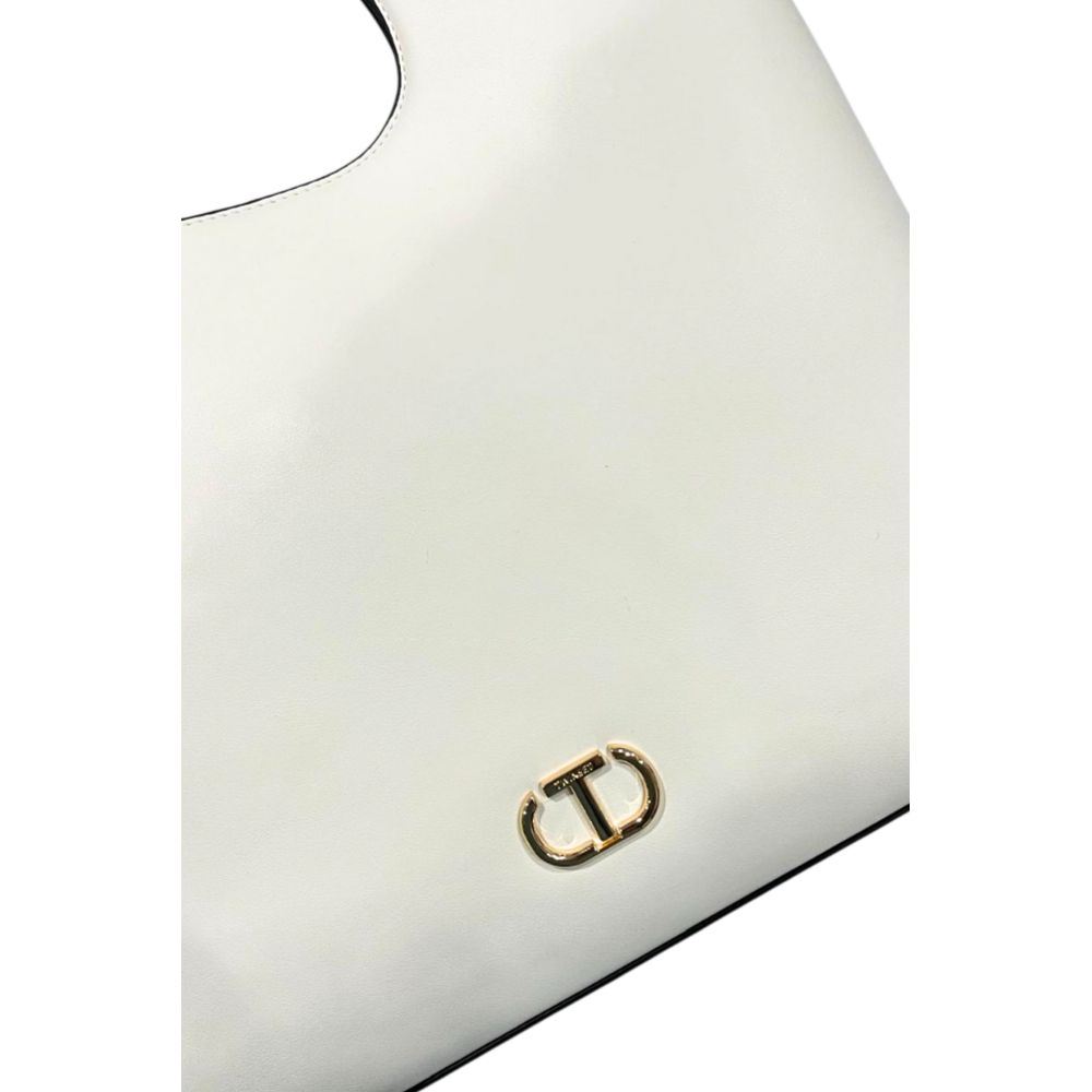Twinset White PU Women Handbag | Regal Royce