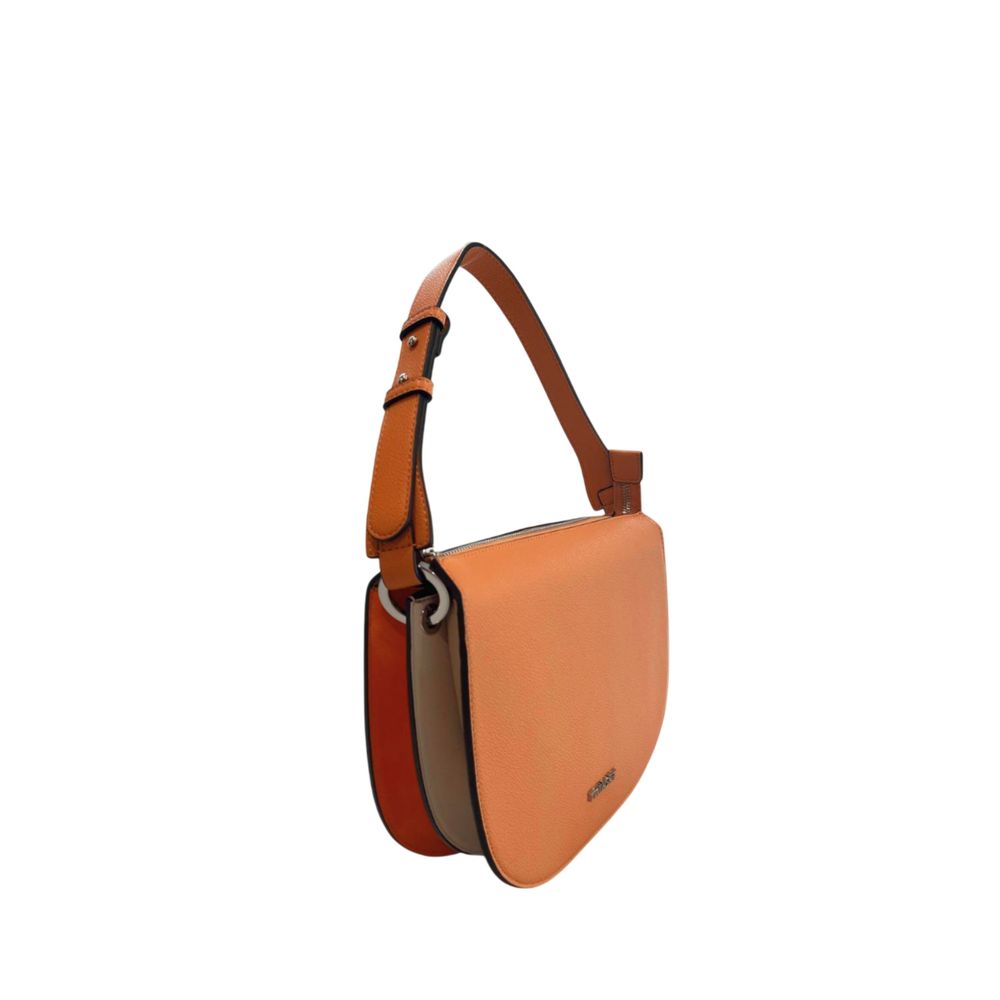 Twinset Orange Polyurethane Women Shoulder Bag | Regal Royce