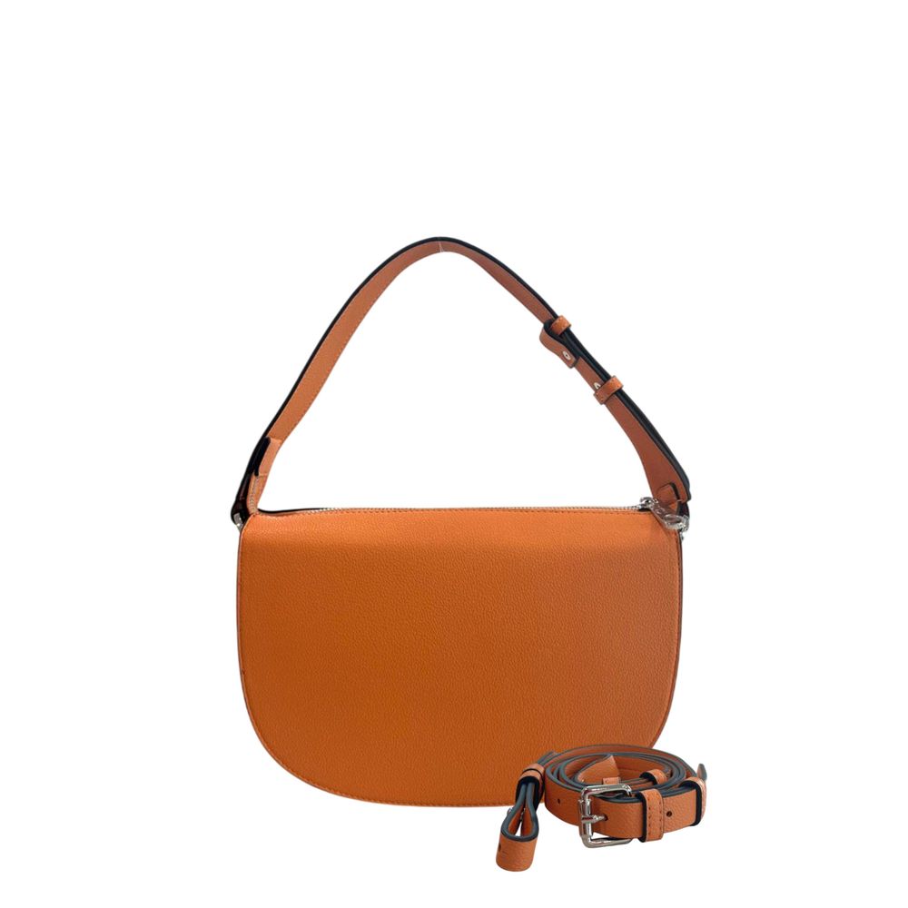 Twinset Orange Polyurethane Women Shoulder Bag | Regal Royce