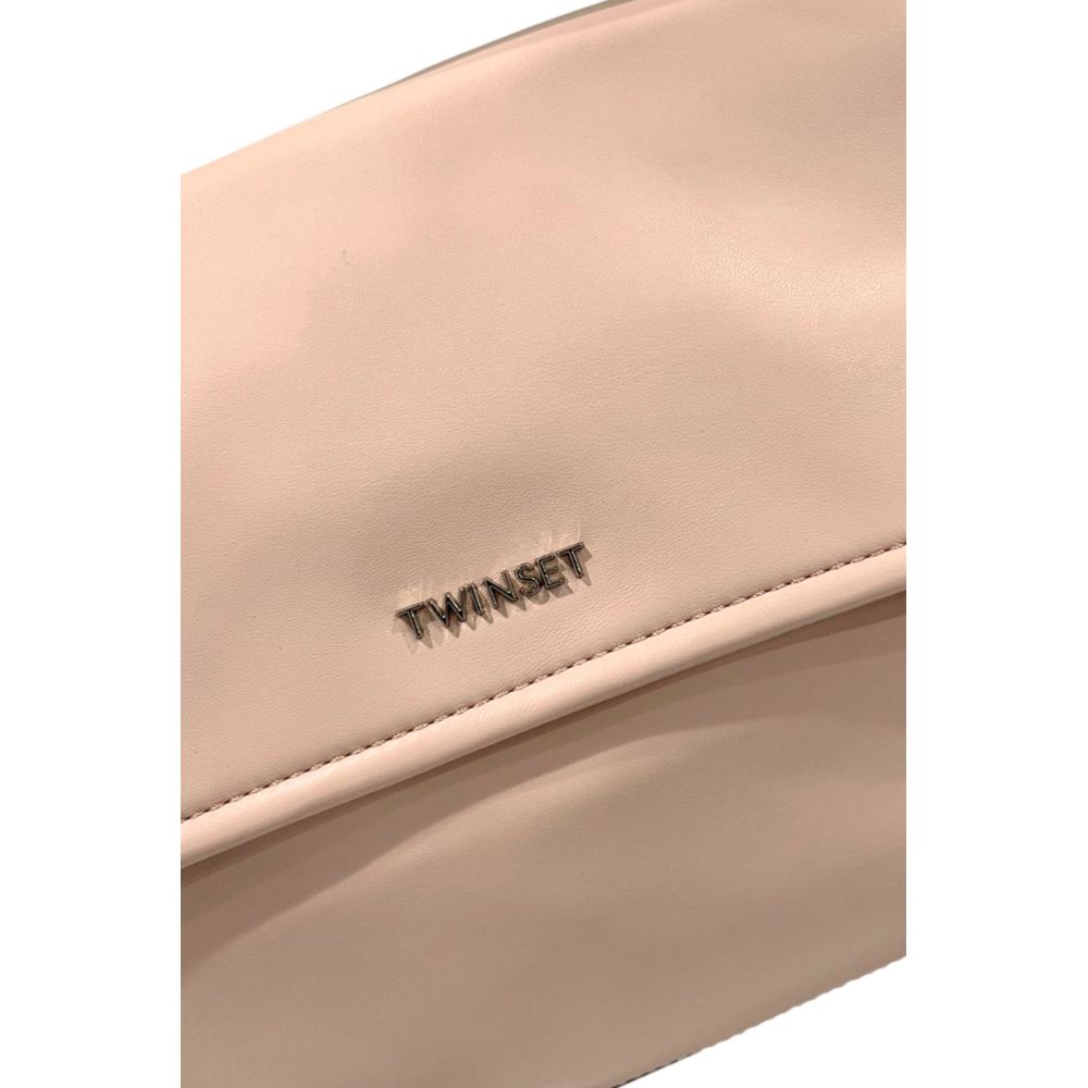 Twinset Pink PU Women Handbag | Regal Royce