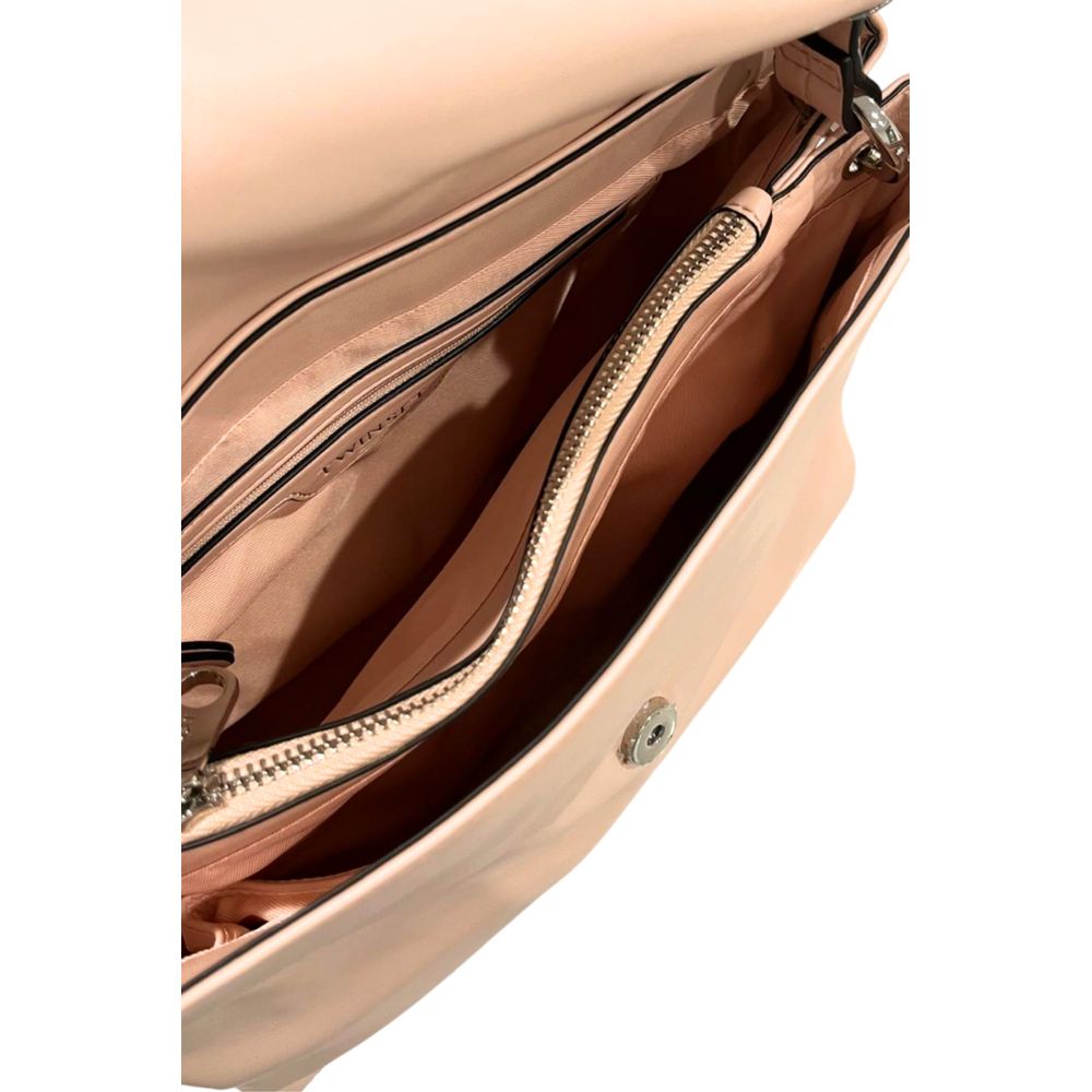 Twinset Pink PU Women Handbag | Regal Royce