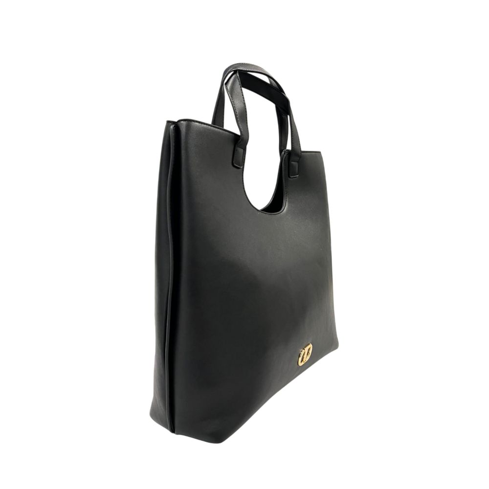 Twinset Black PU Women Shoulder Bag | Regal Royce