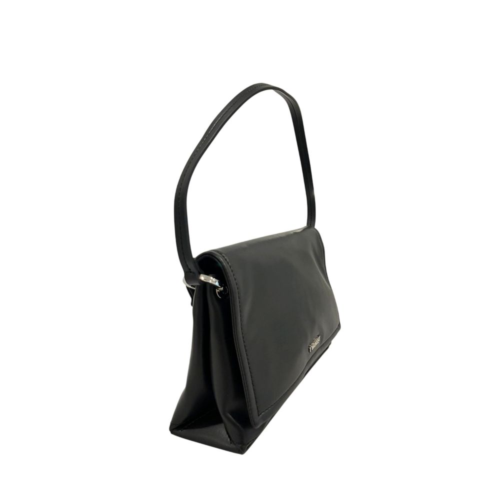 Twinset Black PU Women Shoulder Bag | Regal Royce