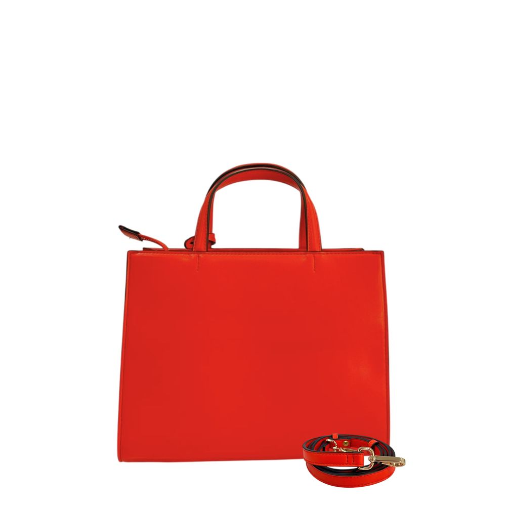 Twinset Orange Faux Leather Women Handbag | Regal Royce