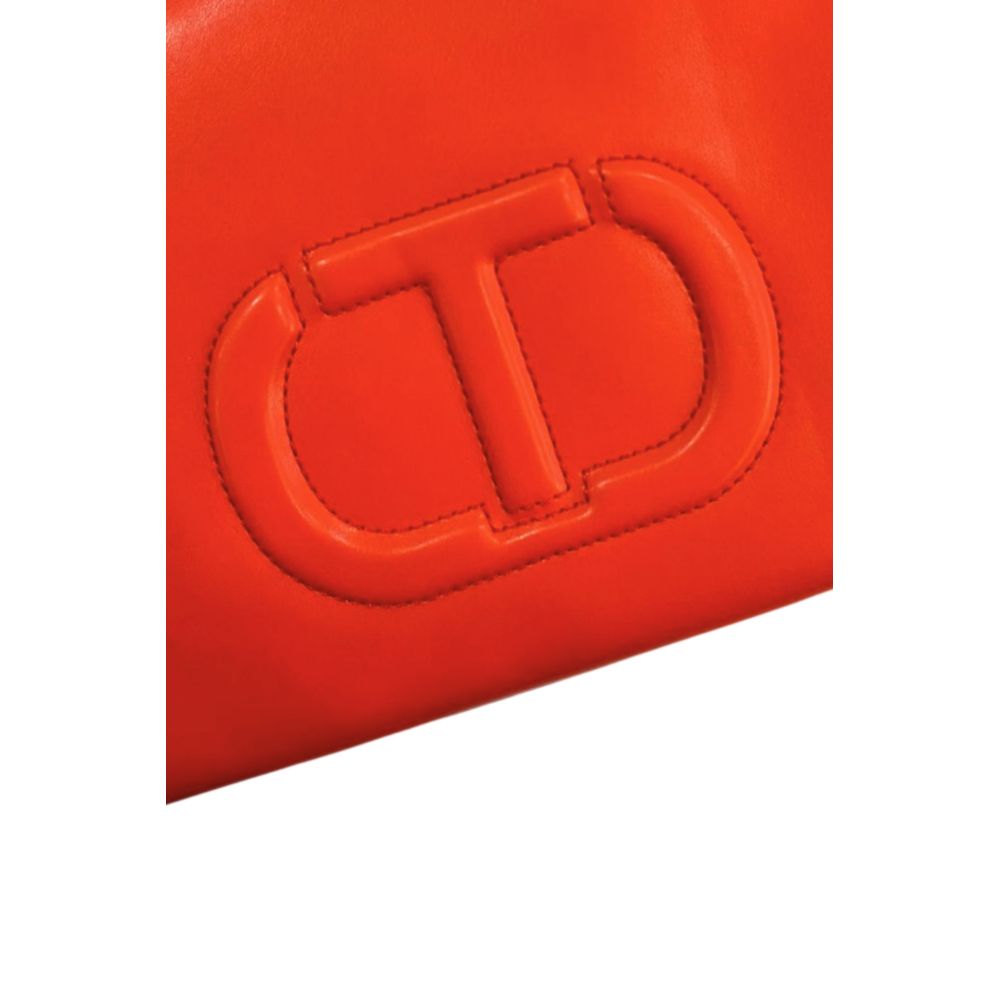 Twinset Orange Faux Leather Women Handbag | Regal Royce