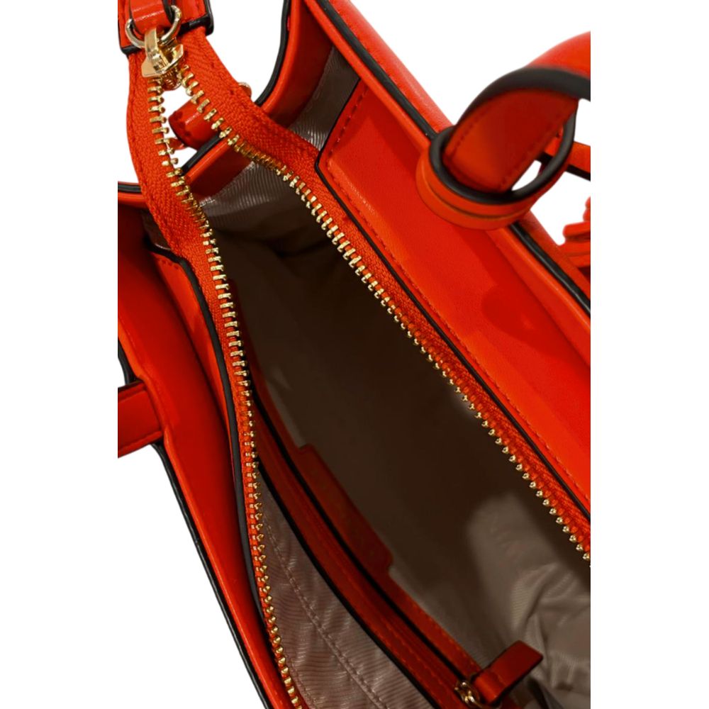 Twinset Orange Faux Leather Women Handbag | Regal Royce