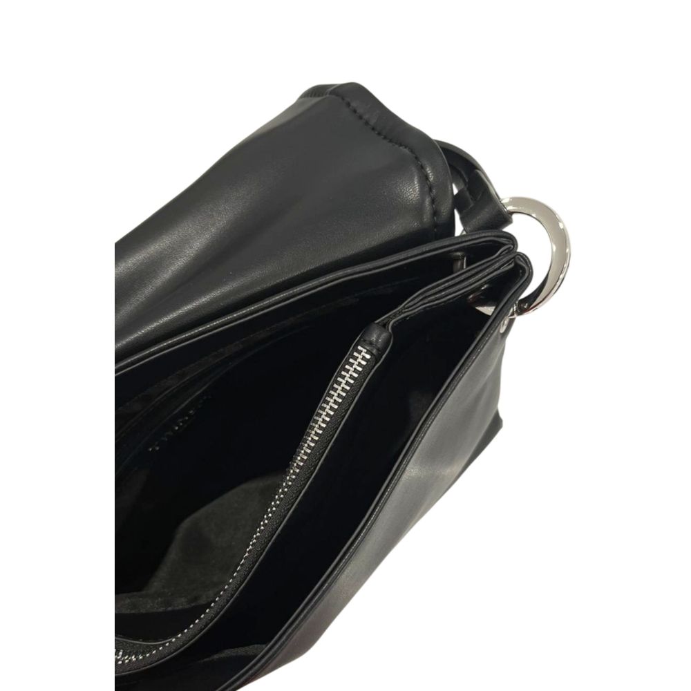 Twinset Black PU Women Shoulder Bag | Regal Royce